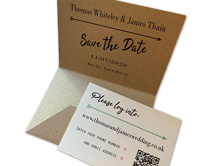 Save the Date with Wallet - Bespoke